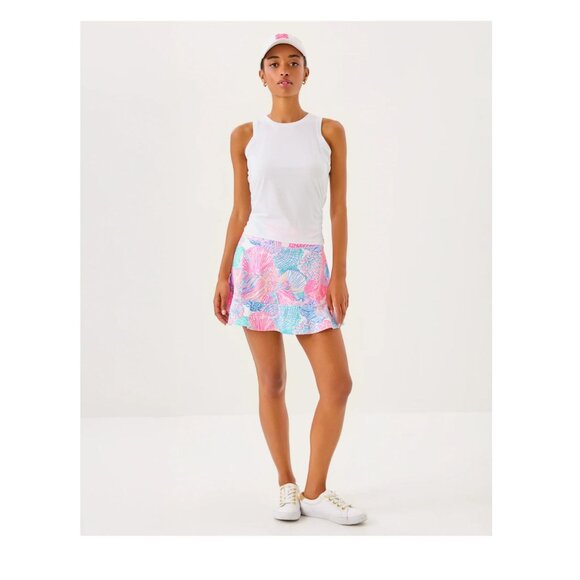 Lilly Pulitzer UPF 50+ Luxletic Heston Tank Top Resort White Sz L - Picture 4 of 5